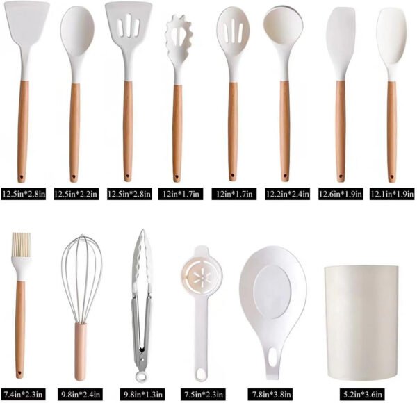 13 Pcs Kitchen Cooking Utensil Set 1 Set Silicone - Image 2