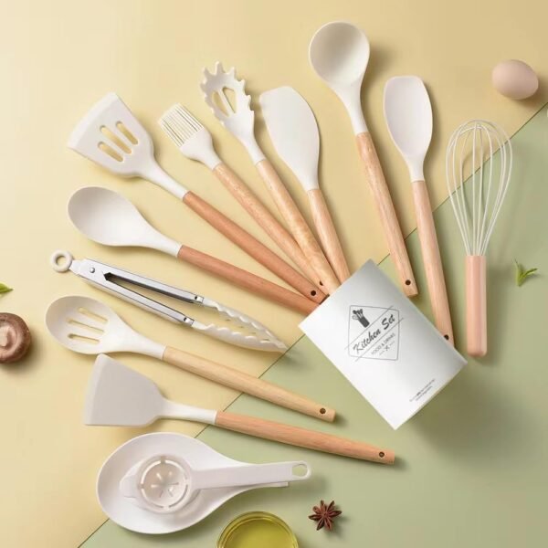 13 Pcs Kitchen Cooking Utensil Set 1 Set Silicone - Image 3
