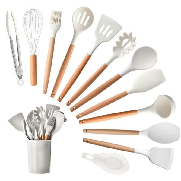 13 Pcs Kitchen Cooking Utensil Set 1 Set Silicone - Image 4