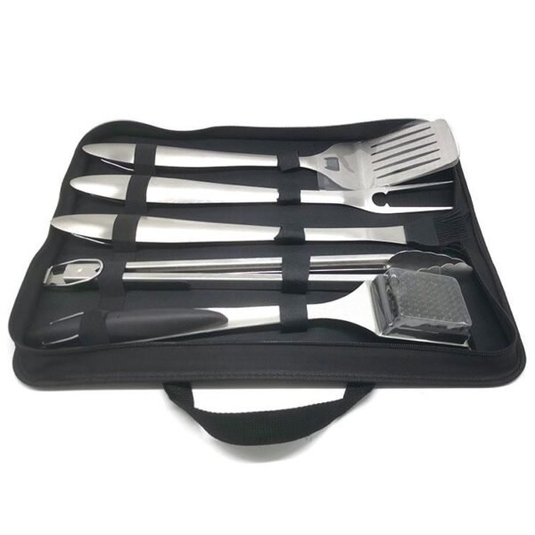 Heay-Duty Barbecue Kit | 5-piece Grill Tools Set with Carry Bag - Image 3