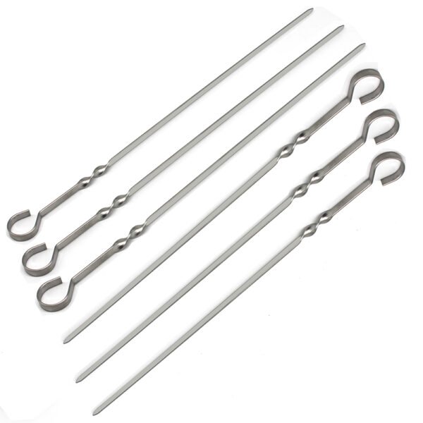 Kabob Flat Skewers for Grilling 1 Pc | Stainless Steel - Image 4