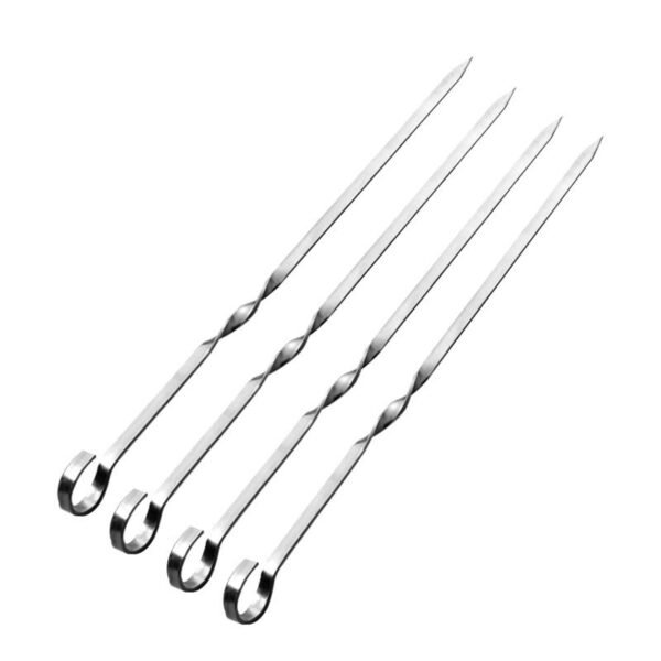 Kabob Flat Skewers for Grilling 1 Pc | Stainless Steel - Image 3