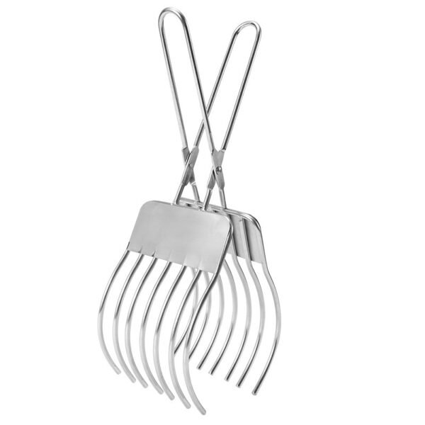 Stainless Steel Meat Bread Cutting Tongs 1 Unit - Image 5
