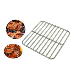 The 7.2"grill grid is made from stainless steel, portable and pefect for outdoor camping.