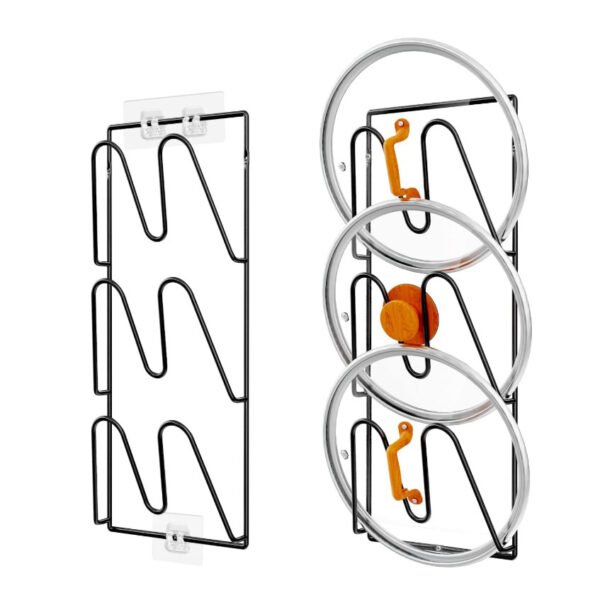 The 3-slot metal lip holder designed with a U-shaped design for organize the lips.