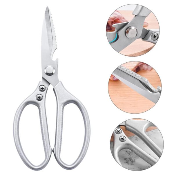 Heavy Duty Kitchen Scissors | Food Scissors 1 PC Stainless Steel - Image 2