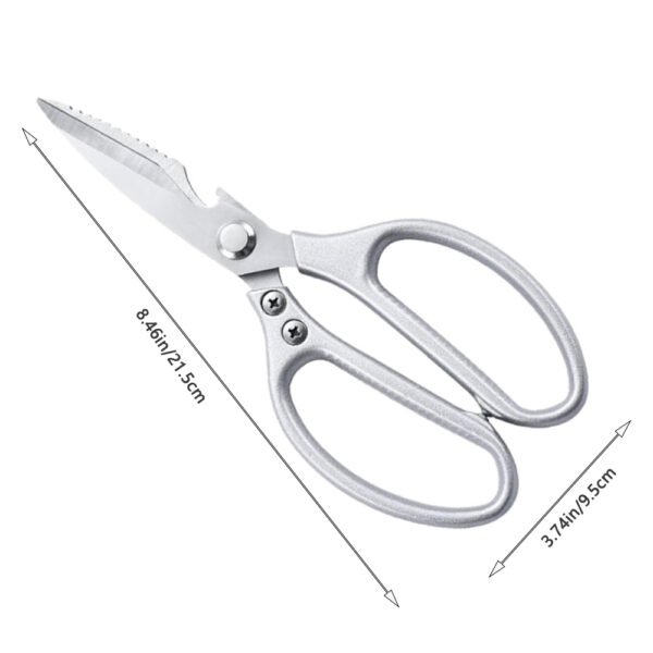 Heavy Duty Kitchen Scissors | Food Scissors 1 PC Stainless Steel - Image 4