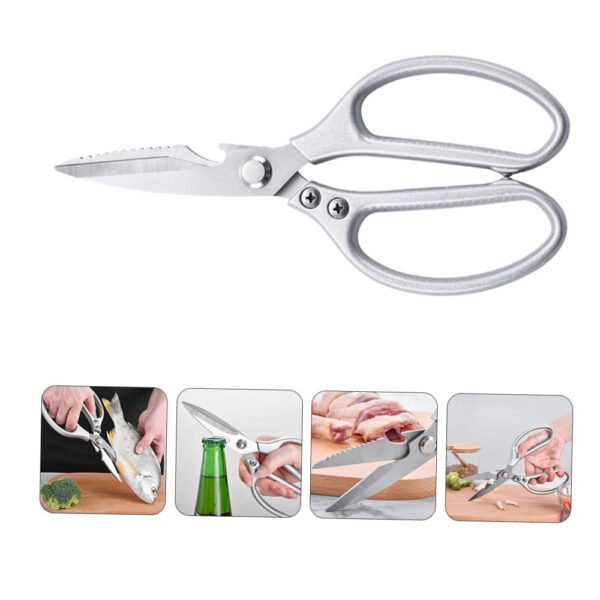 Heavy Duty Kitchen Scissors | Food Scissors 1 PC Stainless Steel - Image 3