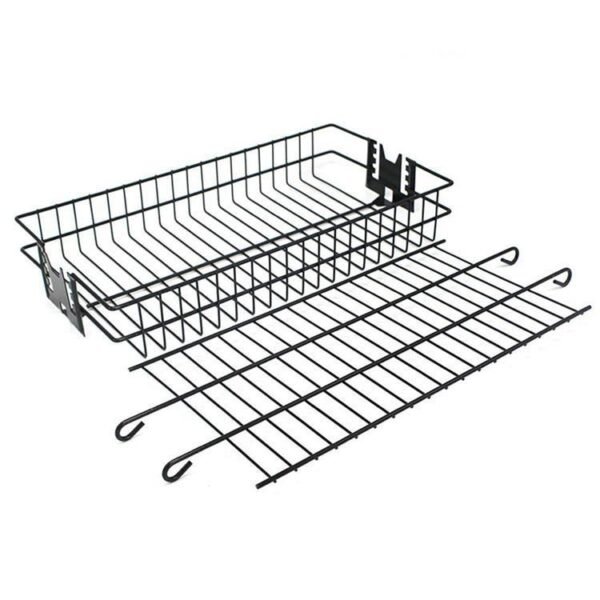 Professional Flat Spit Rotisserie Grill Basket for Common Grills & Smokers - Image 3