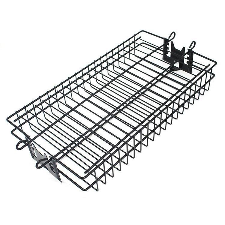 Professional Flat Spit Rotisserie Grill Basket for Common Grills & Smokers
