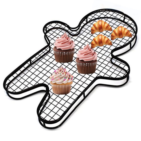 The cookies baking cooling rackk features a special design with black non-stick coated for kitchen baking