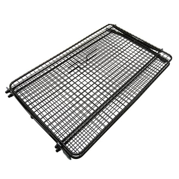 2 Tiers Metal Food Cooling Rack | Collapsible Bakery Rack| Non-stick Coated - Image 4