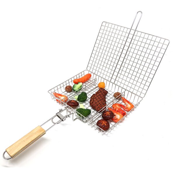 Perforated Grill Basket for Fish, Steak, Meat and Veggies - Image 3
