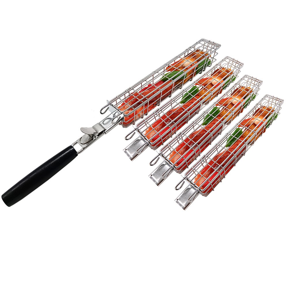4 Pack Grill Baskets Set | A Must-Have Grill Accessory