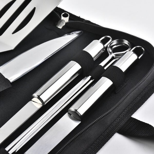 Professional 9-Piece BBQ Grilling Tools Kit | Stainless Steel - Image 3