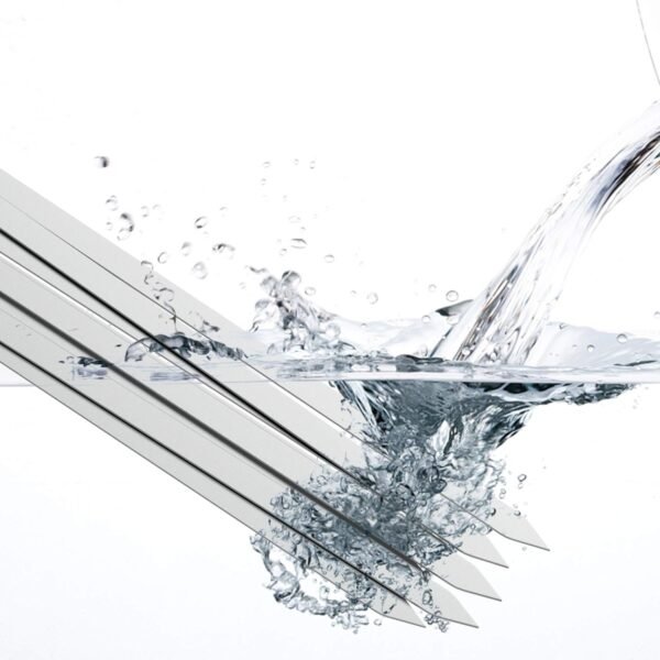 23.23"Barbecue Kebab Skewer Flat Wide | Stainless Steel - Image 5
