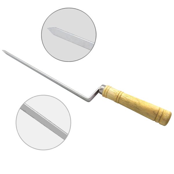 Flat Mushrrom Kebab Skewer | Stainless Steel | 1 Pc - Image 3