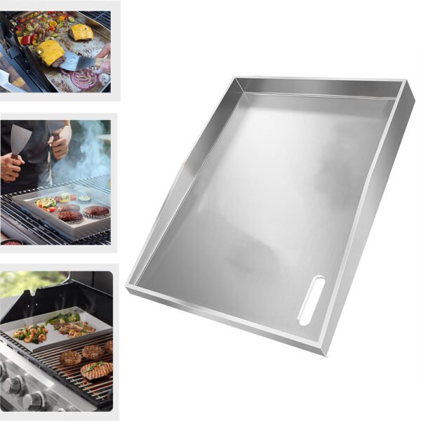 Griddle Flat Top for Grills 1 Set | Stainless Steel - Image 4