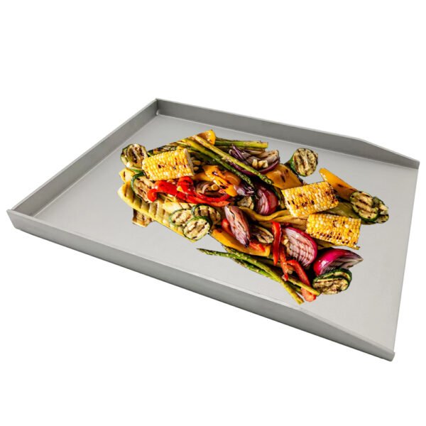 Rectangular Stainless Steel Grill Plate Set | 15.75"x11.81" Gas Grill & Charcoal Grill Suitable - Image 3