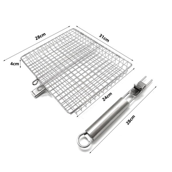 304 Stainless Steel Barbecue Grilling Basket | 1 PC - Image 5
