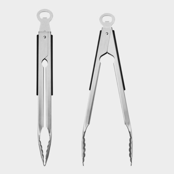 Lock Grill Tongs with Bottle Opener 1 Pc - Image 2