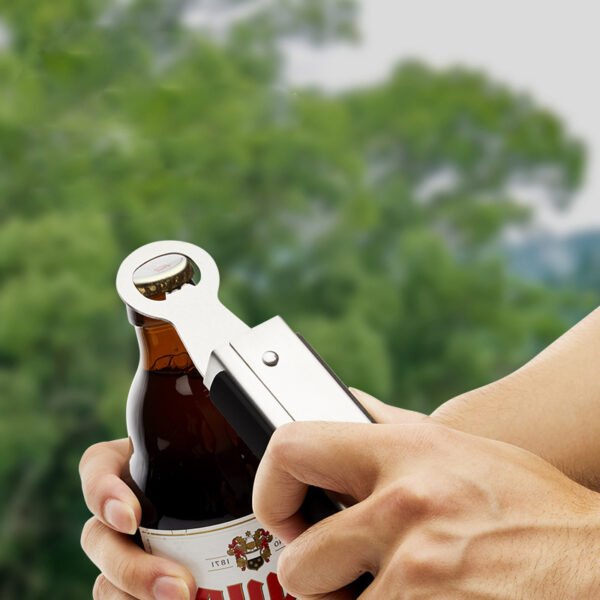 Lock Grill Tongs with Bottle Opener 1 Pc - Image 5