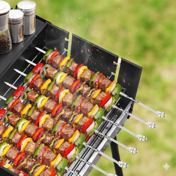 Premium Flat Skewers with Storage Bag | 6 Pack - Image 6