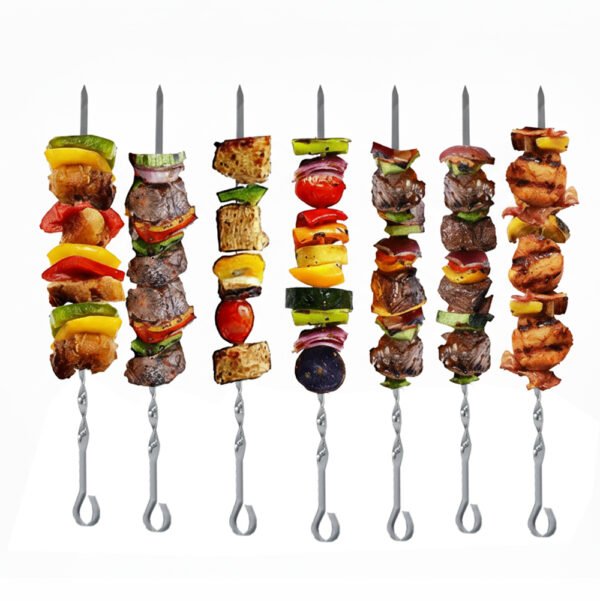 Premium Flat Skewers with Storage Bag | 6 Pack - Image 4