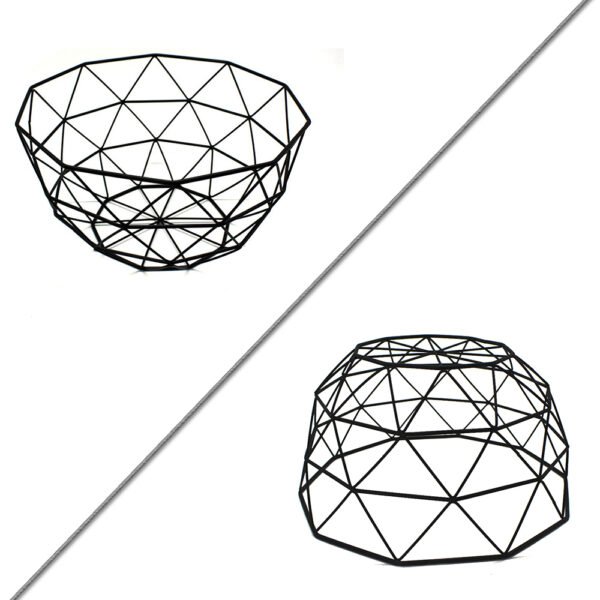 Metal Wire Fruit Basket with Cotton Bag for Kicthen - Image 6