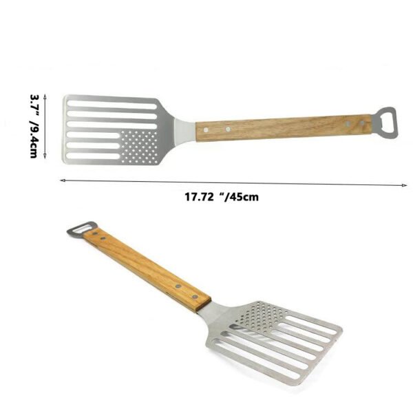 Pro BBQ Spatula Wooden Handle 1 Pc - Image 3