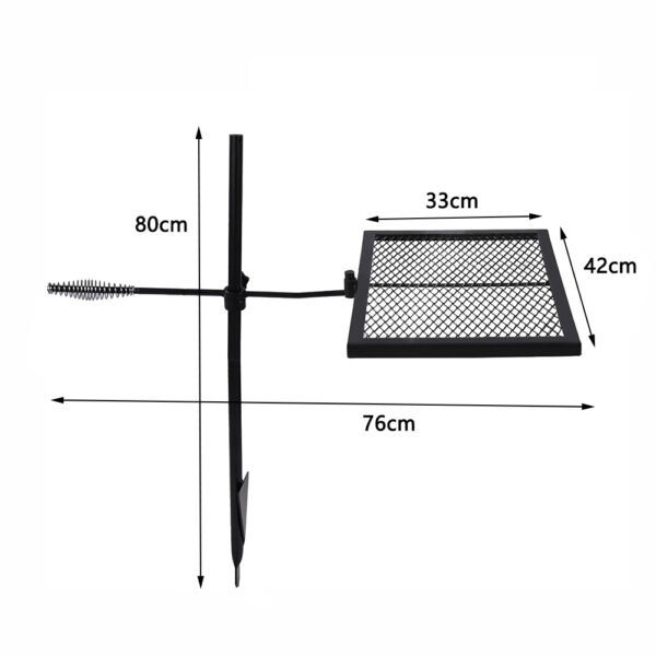 Heavt Duty Campfire Grill Grate with Adjustbale Height - Image 2