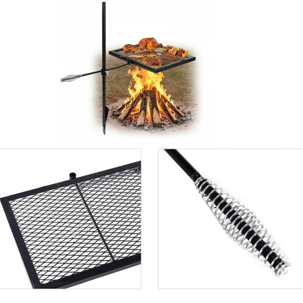 Heavt Duty Campfire Grill Grate with Adjustbale Height - Image 3