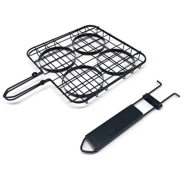 Folding Hamburger Grilling Basket | Non-stick - Image 6