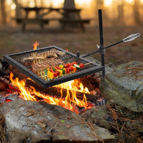 Heavt Duty Campfire Grill Grate with Adjustbale Height - Image 6