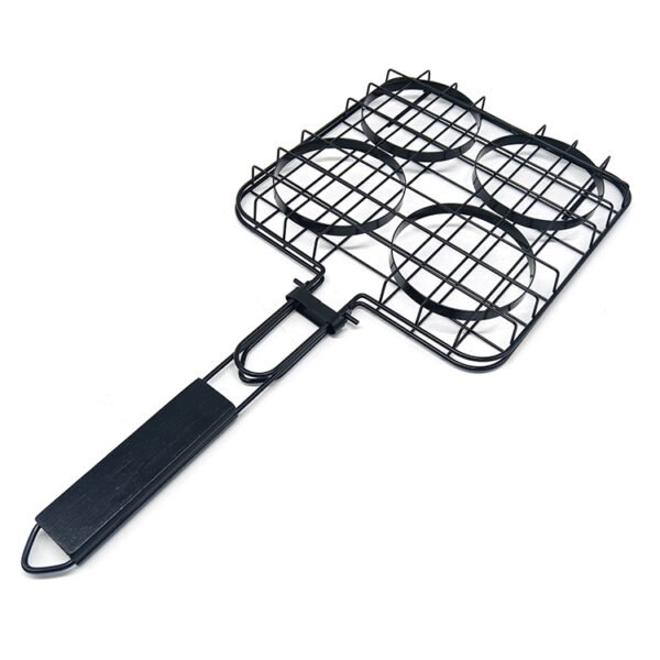 Folding Hamburger Grilling Basket | Non-stick - Image 3